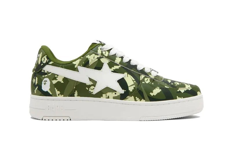 Image from CLOT and BAPE Reunite for Dual-Camo BAPESTA Sneaker Drop