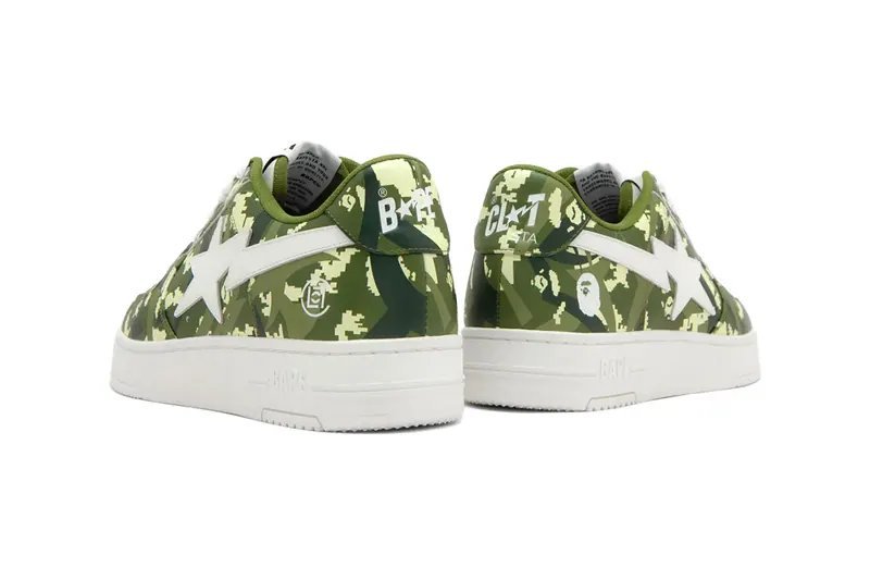 Image from CLOT and BAPE Reunite for Dual-Camo BAPESTA Sneaker Drop