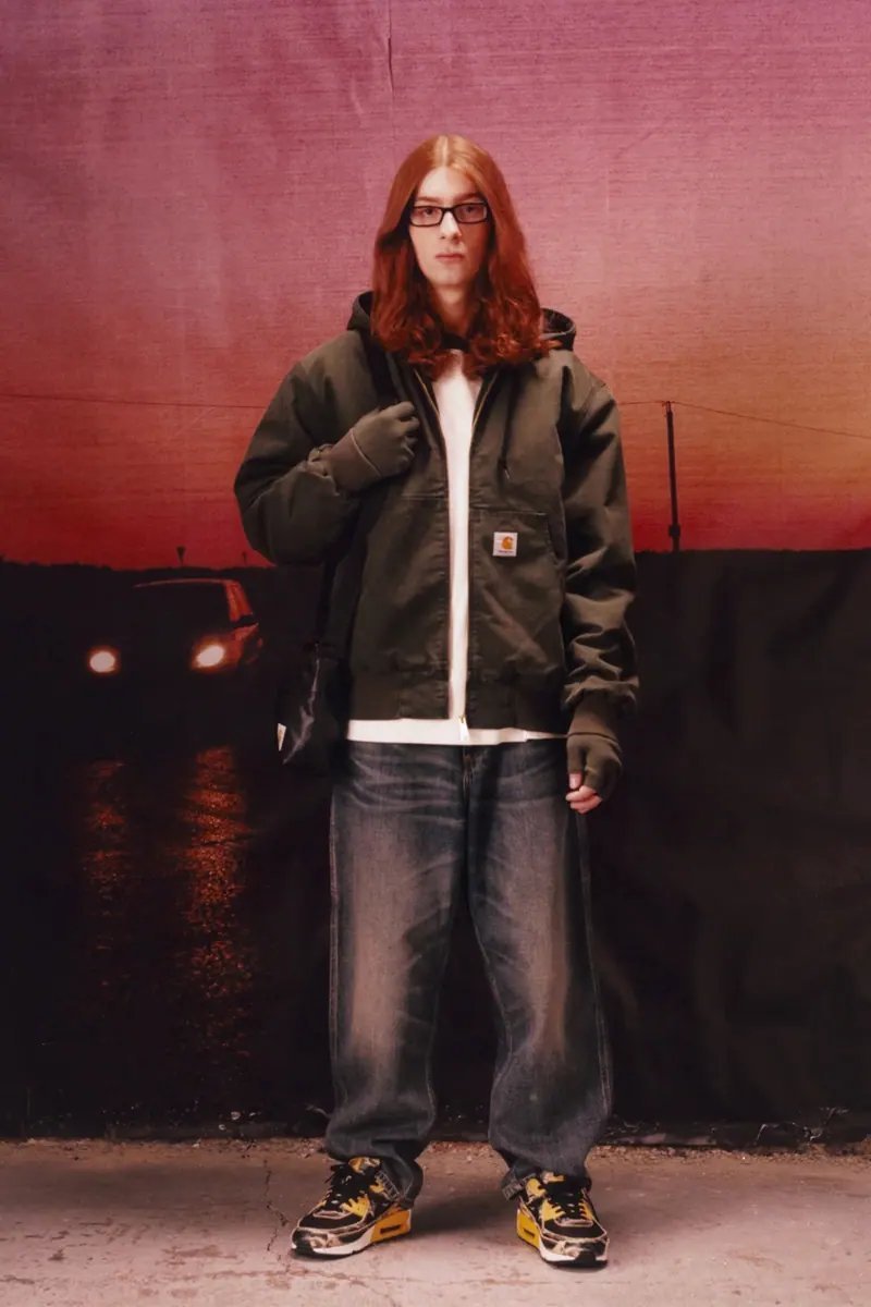Image from Carhartt WIP FW25 Spotlights Vintage Camo and Jewel-Toned Workwear