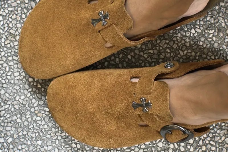 Image from Exclusive Chrome Hearts x Birkenstock Bostons Have Surfaced