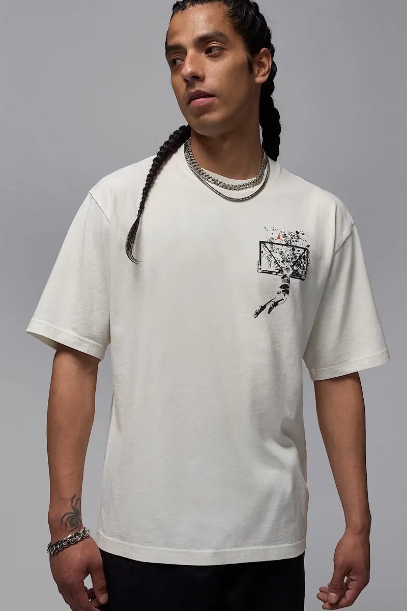 Image from Jordan Brand Drops New Tees Honoring the "Shattered Backboard" Dunk