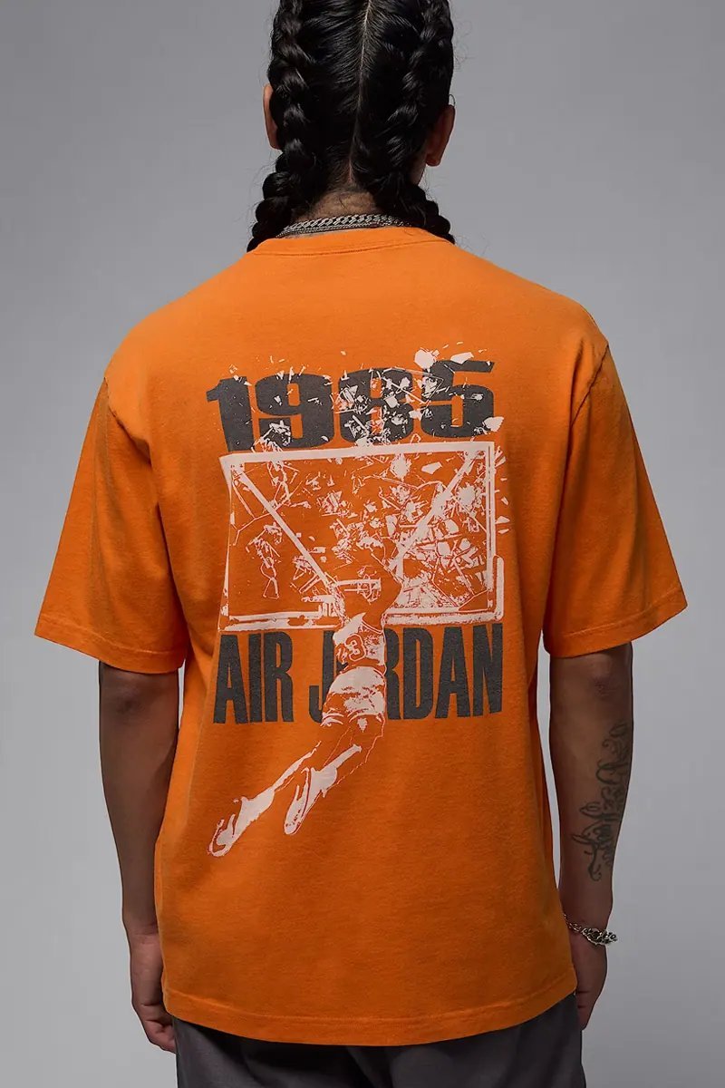 Image from Jordan Brand Drops New Tees Honoring the "Shattered Backboard" Dunk