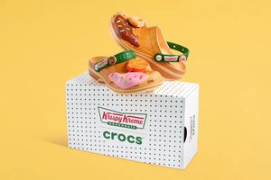 Krispy Kreme and Crocs Cook Up a Classic Glazed Clog Release