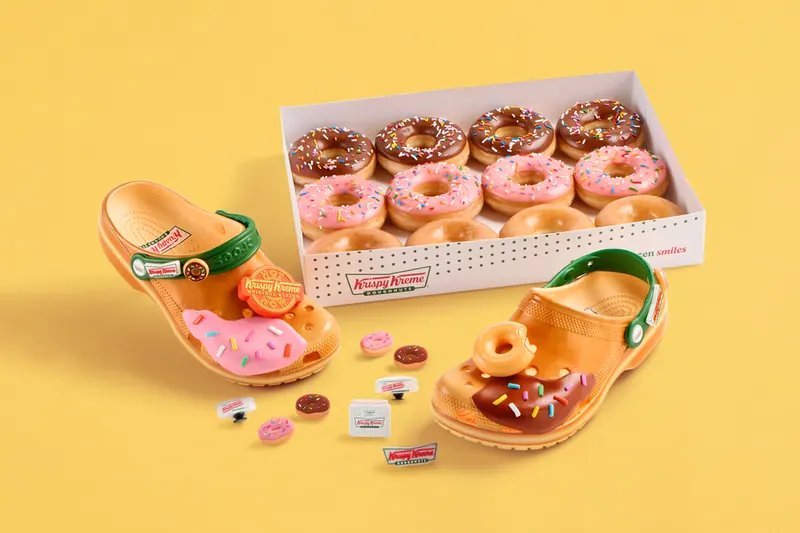 Image from Krispy Kreme Glazes the Crocs Classic Clog