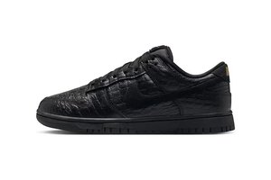 Nike Dunk Low “Black Croc Skin” Returns With Premium All-Black Finish