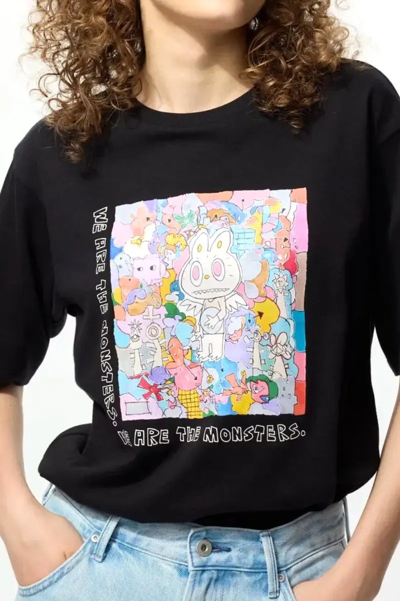 Image from UNIQLO UT and POP MART Unite for "The Monsters" Collection