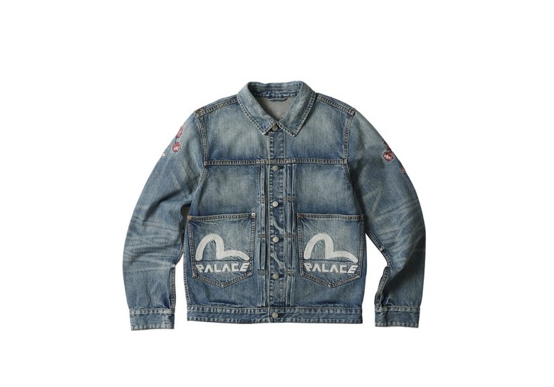 Palace Evisu Denim Jacket Cherry Blossom
