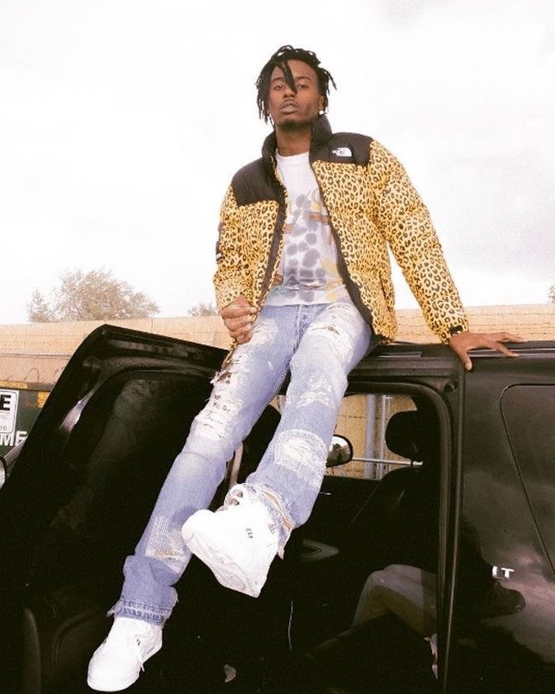 Playboy Carti wearing Supreme