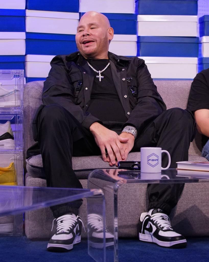 Fat Joe wearing TS x Nike Air Force 1 Sample