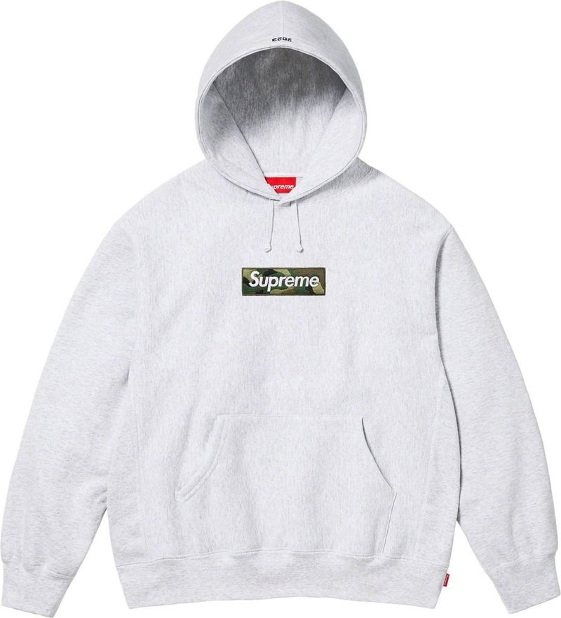 Supreme Box Logo Hoodie Ash Grey