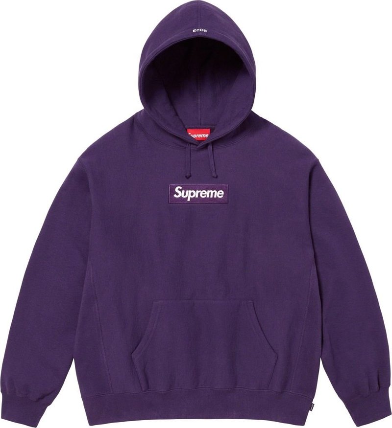 Supreme Box Logo Hoodie Dark Purple