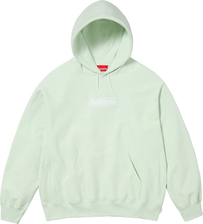 Supreme Box Logo Hoodie Light Green