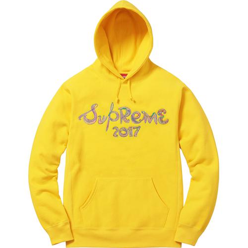 Supreme Brush Logo Hooded Sweatshirt (FW17) - $158