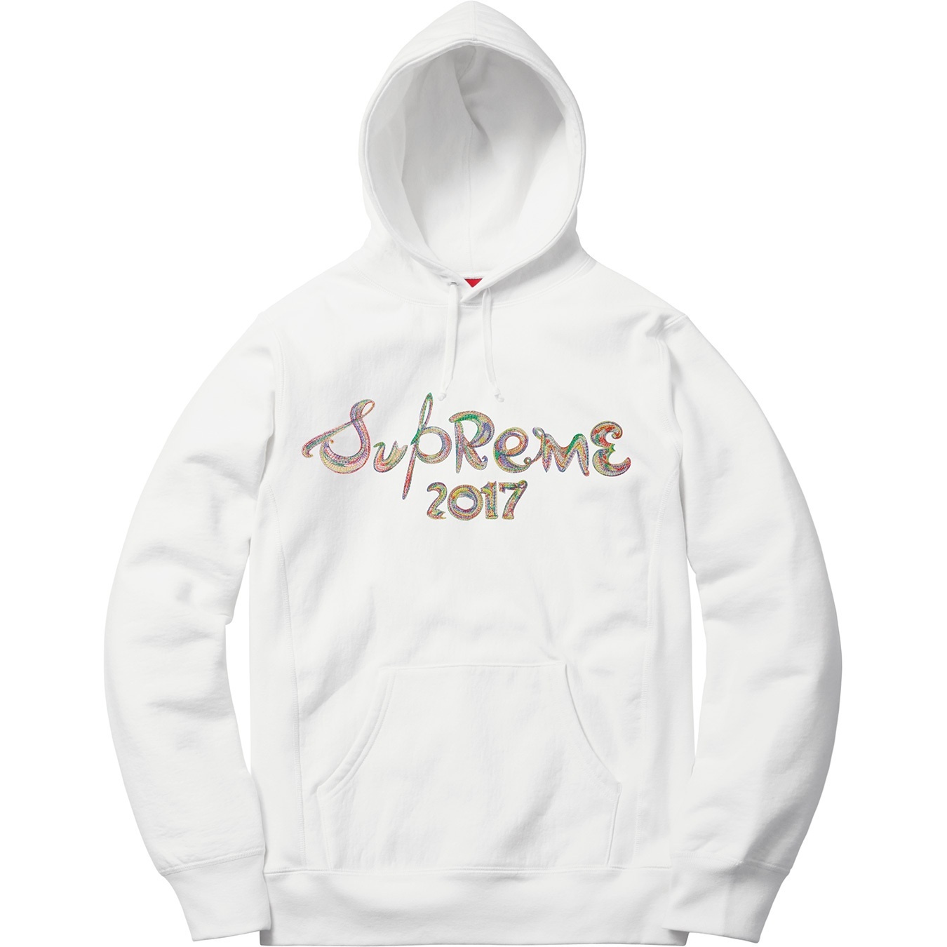 Supreme Brush Logo Hooded Sweatshirt (FW17) - $158