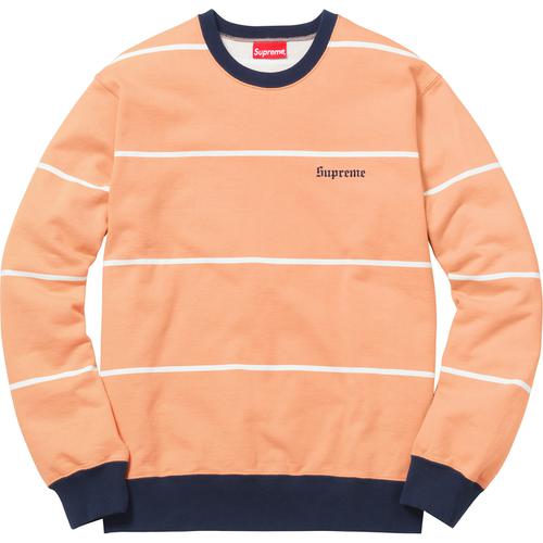 Supreme Striped Crewneck (FW17) - $128