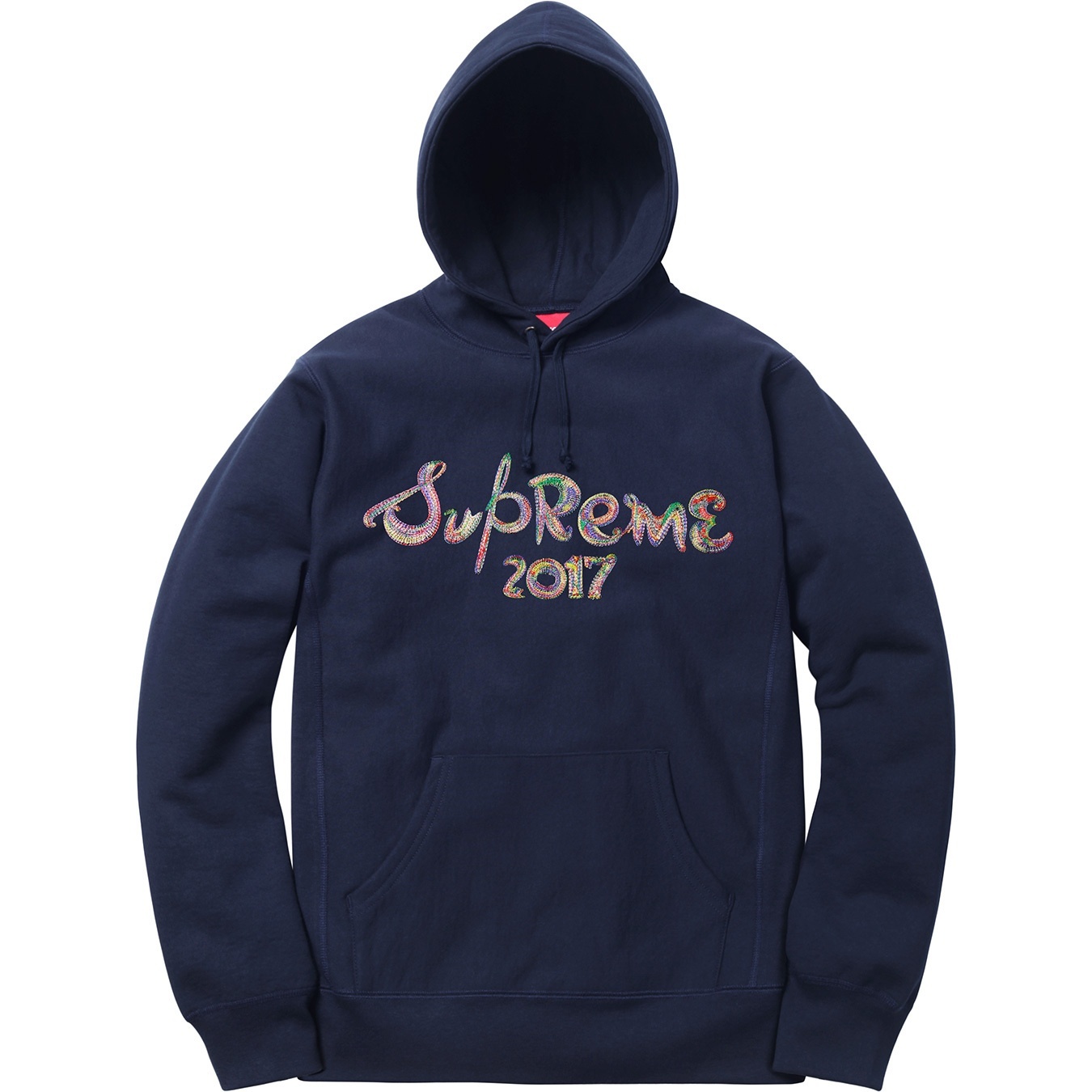 Supreme Brush Logo Hooded Sweatshirt (FW17) - $158