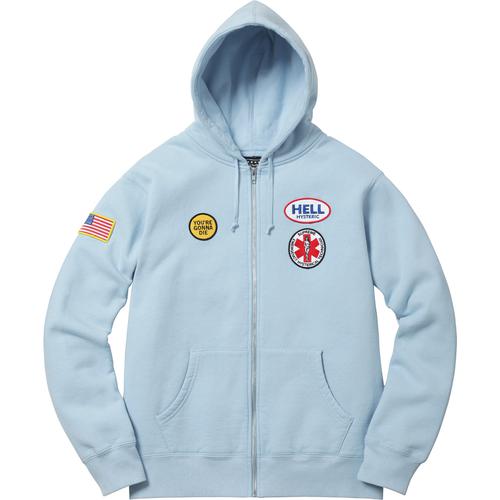Supreme Supreme HYSTERIC GLAMOUR Patches Zip Up Sweatshirt (FW17) - $178