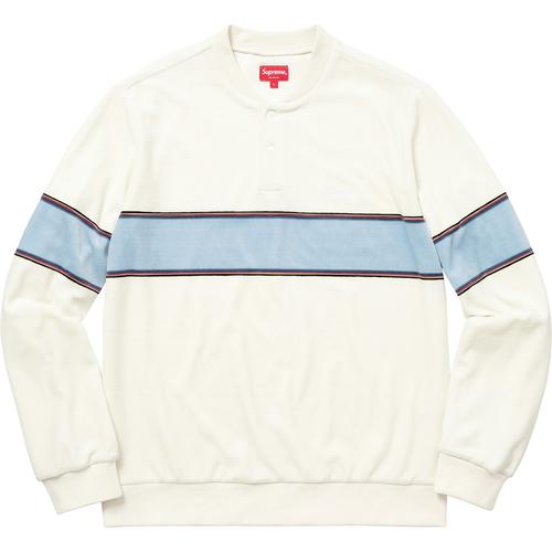 Supreme Velour Snap Henley (FW17) - $118