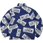 Supreme License Plate Puffy Jacket (FW17)