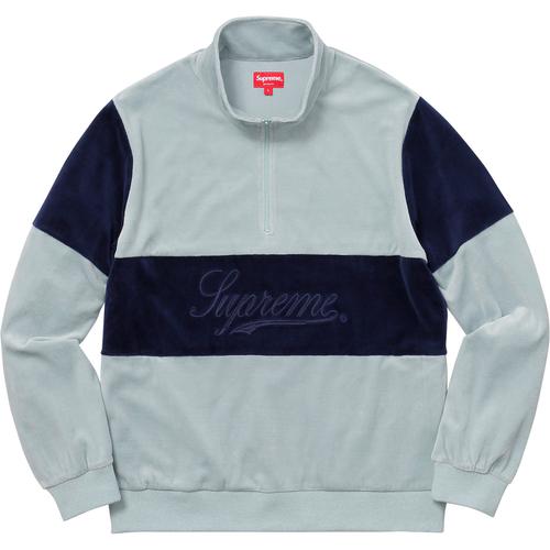 Supreme Velour Half Zip Pullover (FW17) - $128