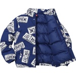 Supreme License Plate Puffy Jacket (FW17)