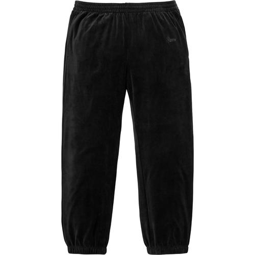 Supreme Velour Warm Up Pant (FW17) - $128