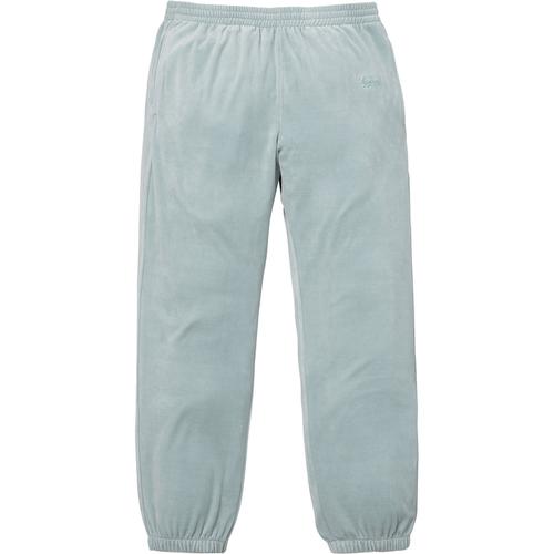 Supreme Velour Warm Up Pant (FW17) - $128