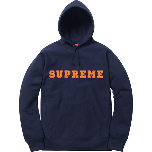 Supreme Cord Collegiate Logo Hooded Sweatshirt (SS18) - $158
