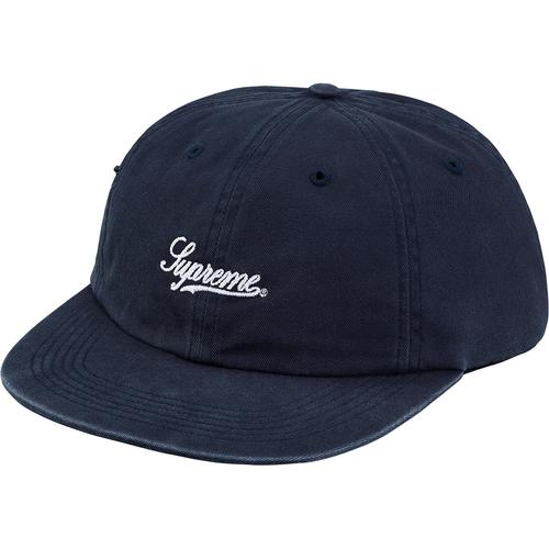 Supreme Side Pocket Script Logo 6-Panel (SS18) - $54
