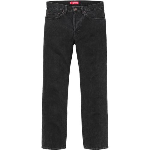 Supreme Stone Washed Black Slim Jeans (SS18) - $138