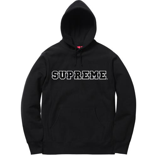 Supreme Cord Collegiate Logo Hooded Sweatshirt (SS18) - $158