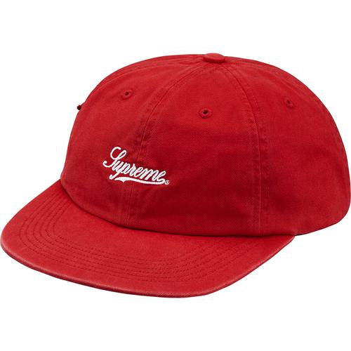 Supreme Side Pocket Script Logo 6-Panel (SS18) - $54