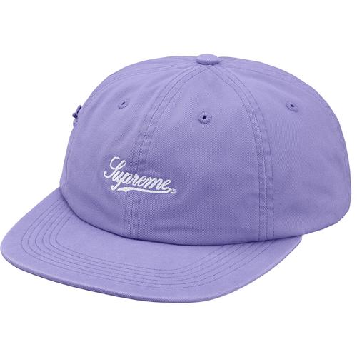 Supreme Side Pocket Script Logo 6-Panel (SS18) - $54