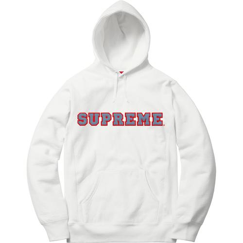 Supreme Cord Collegiate Logo Hooded Sweatshirt (SS18) - $158