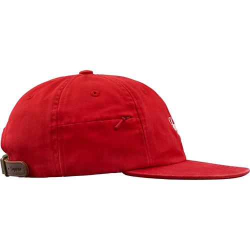 Supreme Side Pocket Script Logo 6-Panel (SS18) - $54