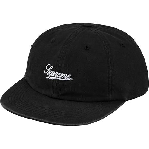 Supreme Side Pocket Script Logo 6-Panel (SS18) - $54