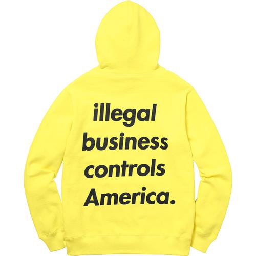 Supreme Illegal Business Hooded Sweatshirt (SS18) - $148