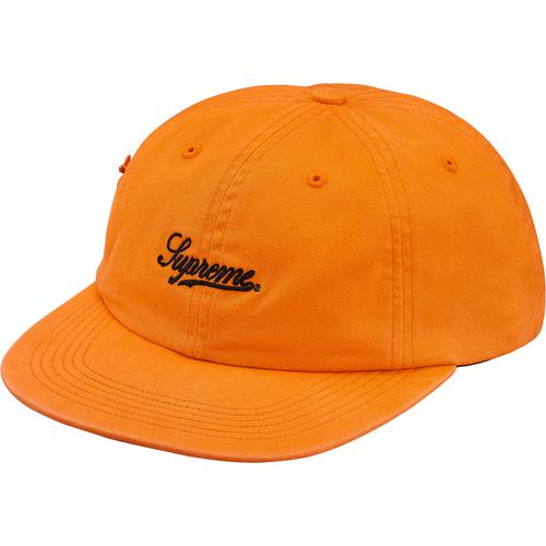 Supreme Side Pocket Script Logo 6-Panel (SS18) - $54