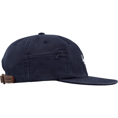 Supreme Side Pocket Script Logo 6-Panel (SS18) - $54