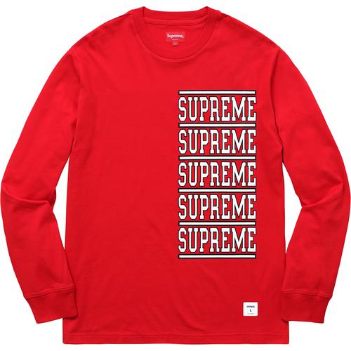 Supreme Stacked L S Top (SS18) - $88