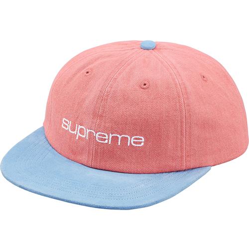 Supreme Denim Suede Compact Logo 6-Panel (SS18) - $58