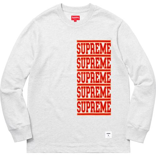 Supreme Stacked L S Top (SS18) - $88