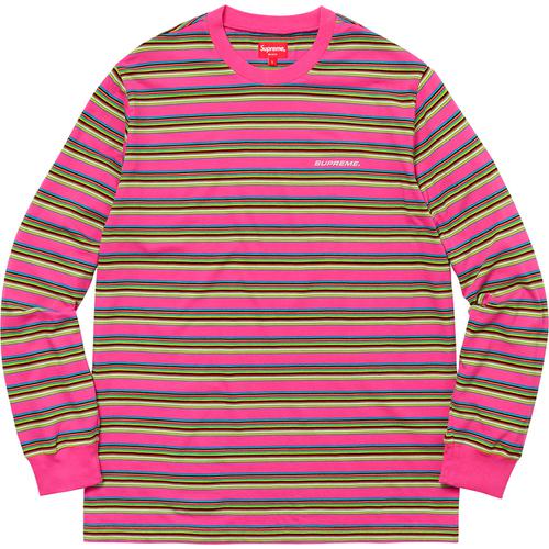 Supreme Multi Stripe L S Top (SS18) - $110