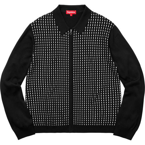 Supreme Dashes Zip Up Knit Polo (SS18) - $158