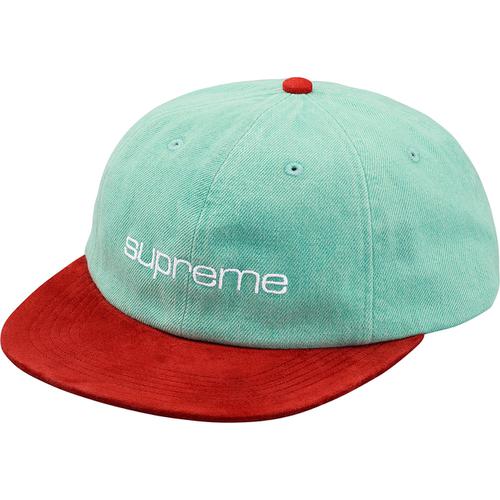Supreme Denim Suede Compact Logo 6-Panel (SS18) - $58