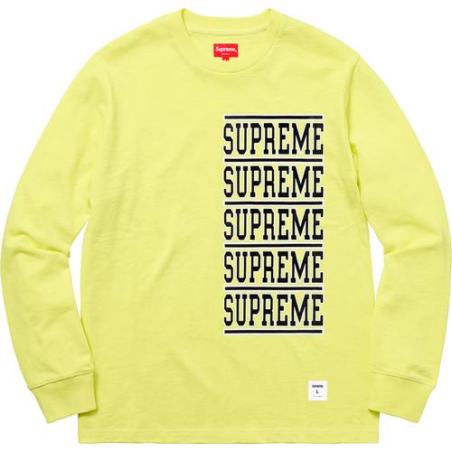 Supreme Stacked L S Top (SS18) - $88