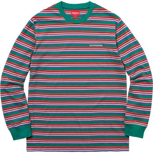 Supreme Multi Stripe L S Top (SS18) - $110