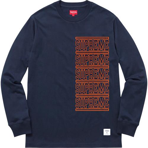 Supreme Stacked L S Top (SS18) - $88