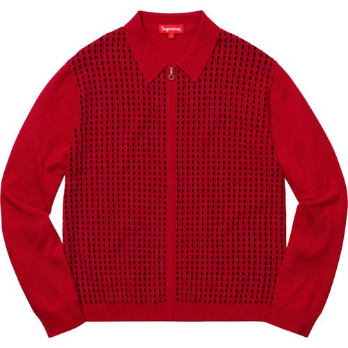 Supreme Dashes Zip Up Knit Polo (SS18) - $158