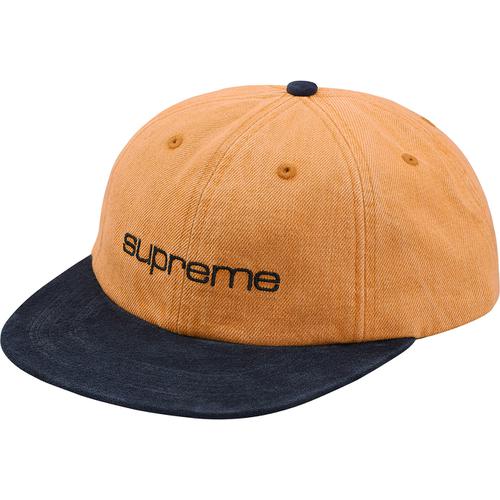 Supreme Denim Suede Compact Logo 6-Panel (SS18) - $58